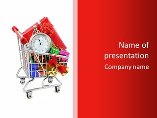 Timer Festive Presents PowerPoint Template