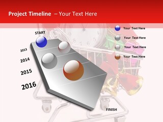 Timer Festive Presents PowerPoint Template