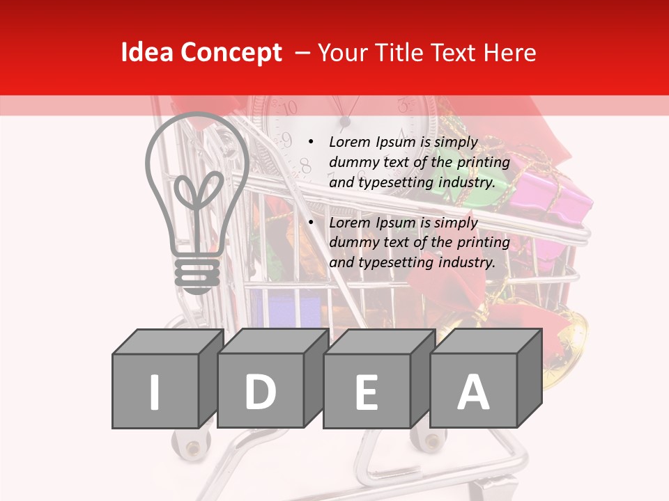 Timer Festive Presents PowerPoint Template