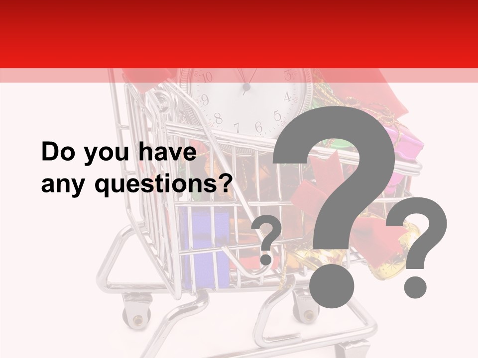 Timer Festive Presents PowerPoint Template