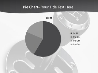 Technology Metal Gearstick PowerPoint Template