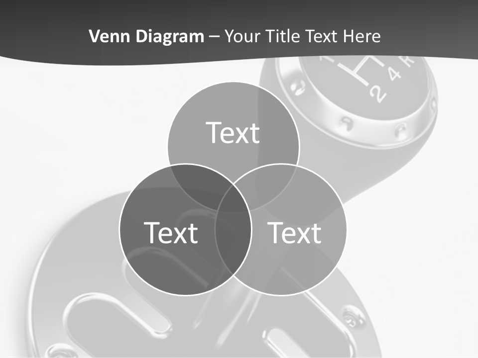 Technology Metal Gearstick PowerPoint Template