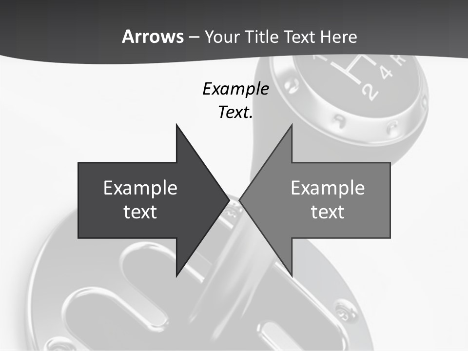 Technology Metal Gearstick PowerPoint Template