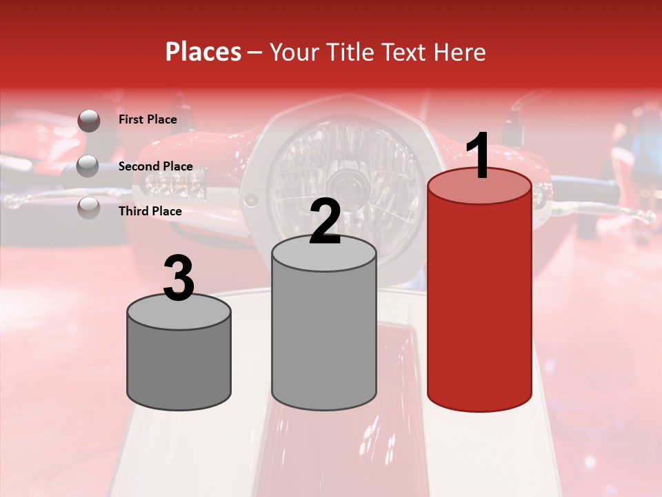 Stand Motoracing Exhibition Booth PowerPoint Template