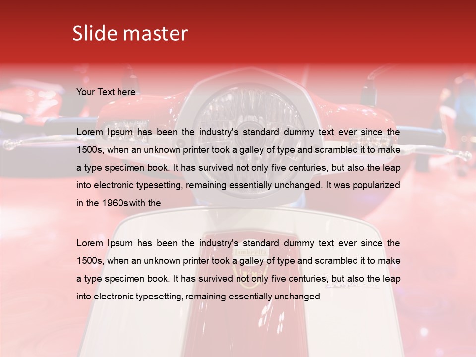 Stand Motoracing Exhibition Booth PowerPoint Template