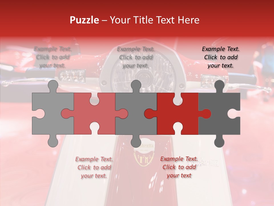 Stand Motoracing Exhibition Booth PowerPoint Template