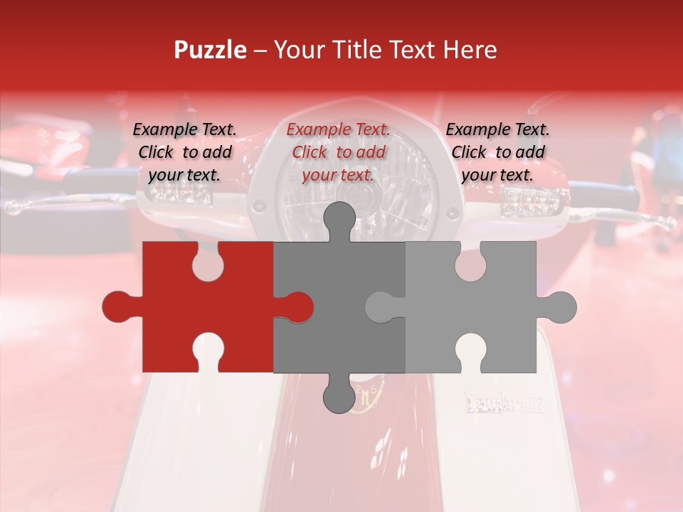 Stand Motoracing Exhibition Booth PowerPoint Template