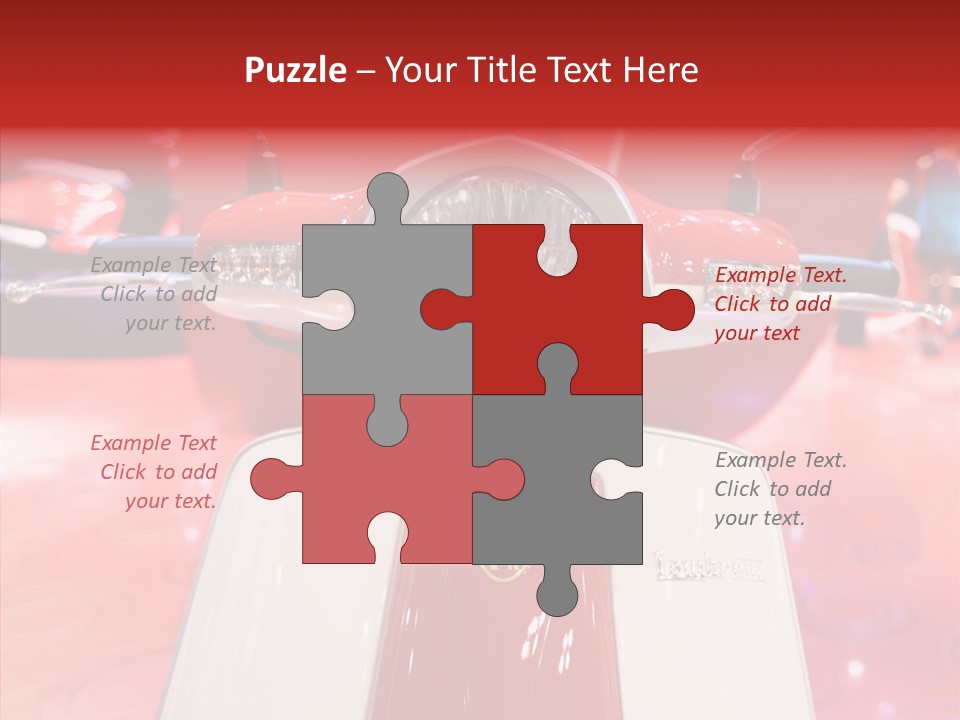 Stand Motoracing Exhibition Booth PowerPoint Template