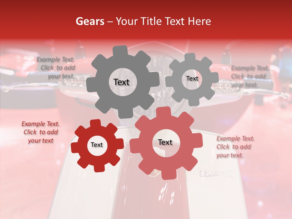 Stand Motoracing Exhibition Booth PowerPoint Template