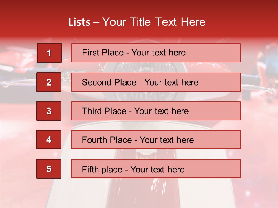 Stand Motoracing Exhibition Booth PowerPoint Template