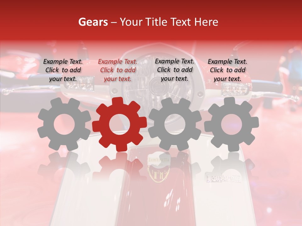 Stand Motoracing Exhibition Booth PowerPoint Template