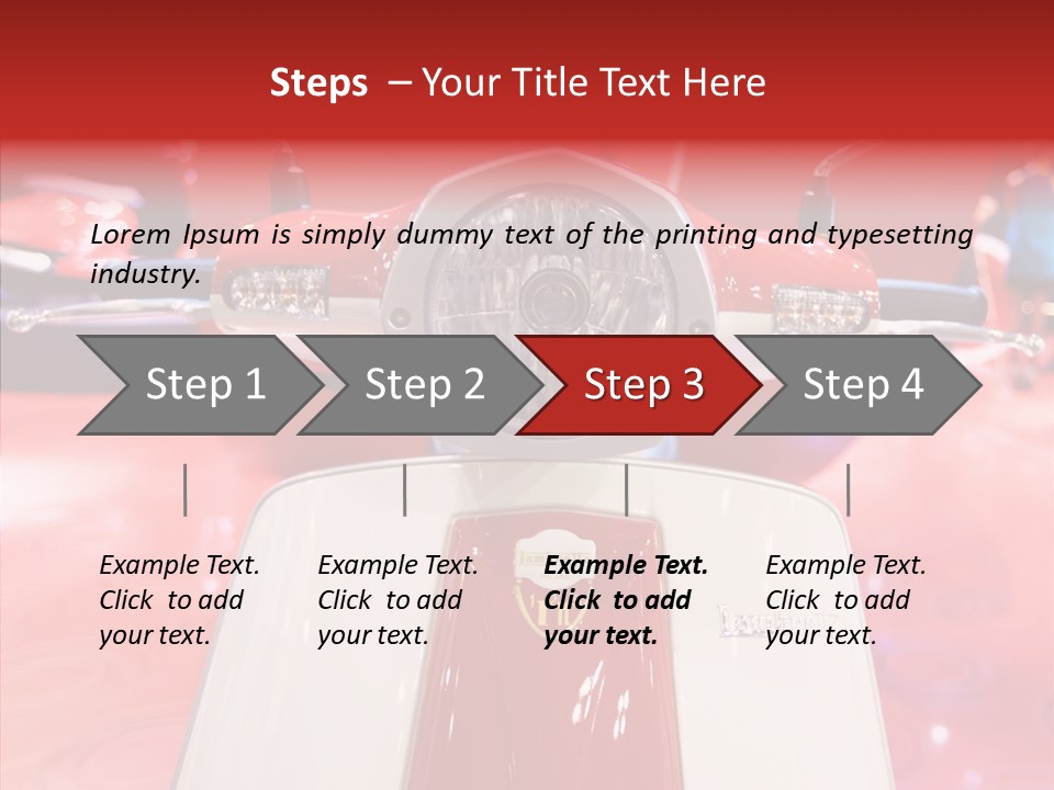 Stand Motoracing Exhibition Booth PowerPoint Template