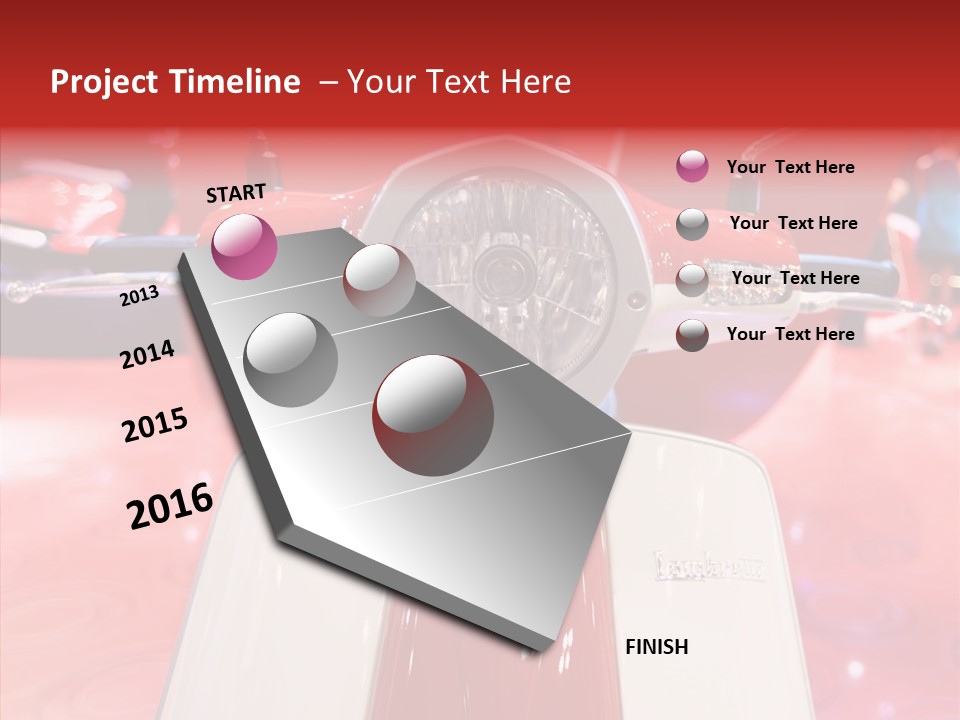 Stand Motoracing Exhibition Booth PowerPoint Template