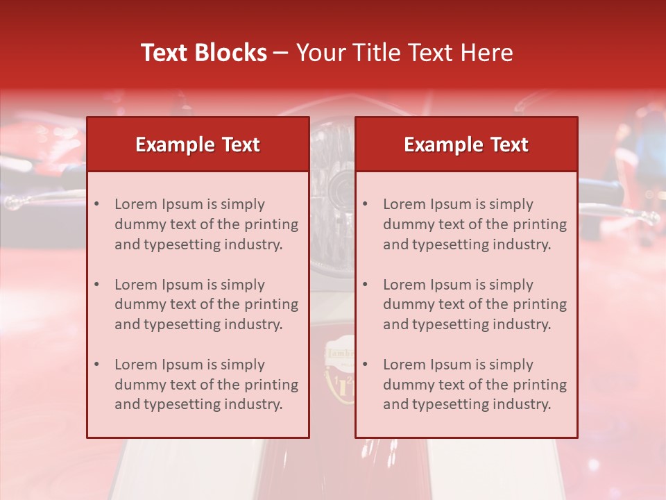 Stand Motoracing Exhibition Booth PowerPoint Template