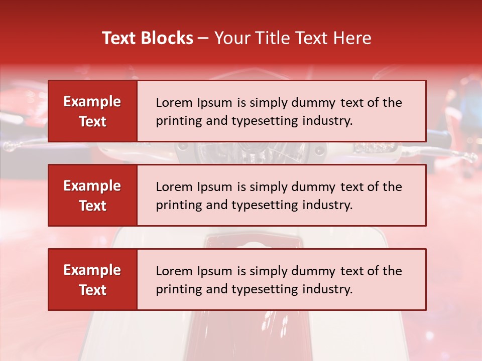 Stand Motoracing Exhibition Booth PowerPoint Template