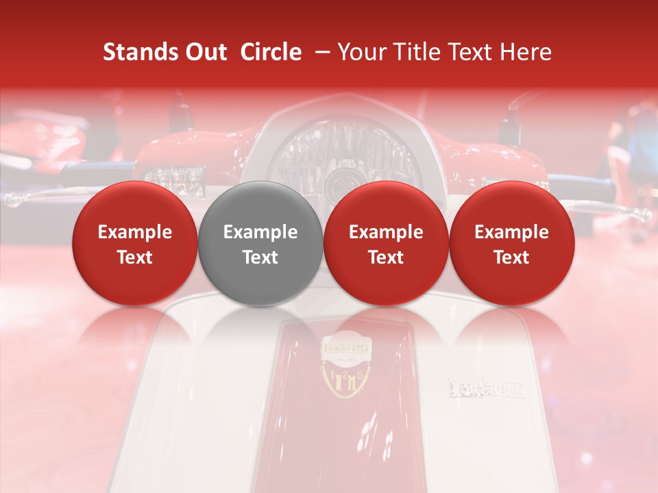 Stand Motoracing Exhibition Booth PowerPoint Template