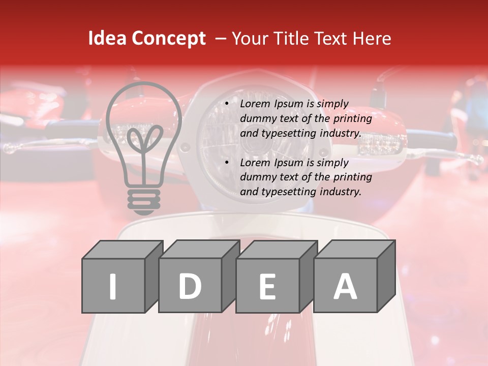 Stand Motoracing Exhibition Booth PowerPoint Template