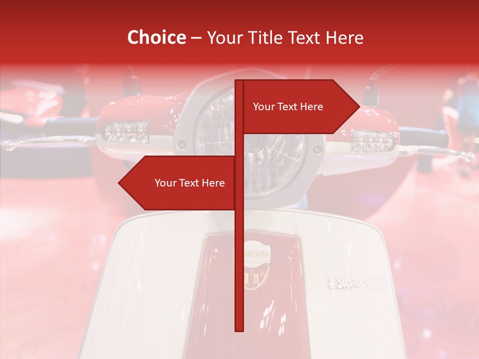 Stand Motoracing Exhibition Booth PowerPoint Template