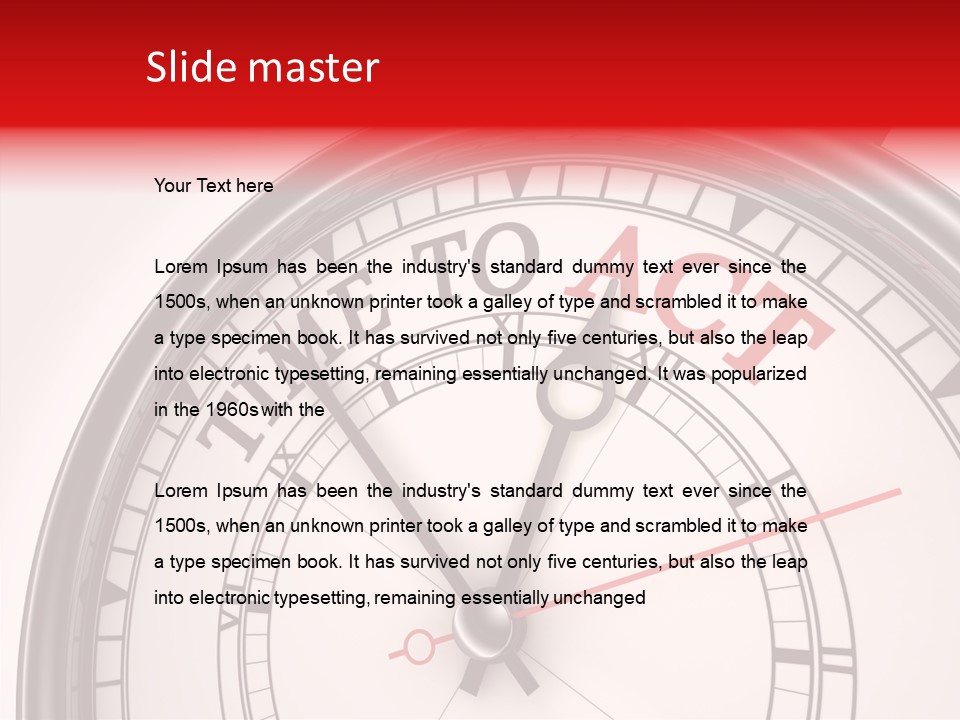 Motivational Home Watch PowerPoint Template