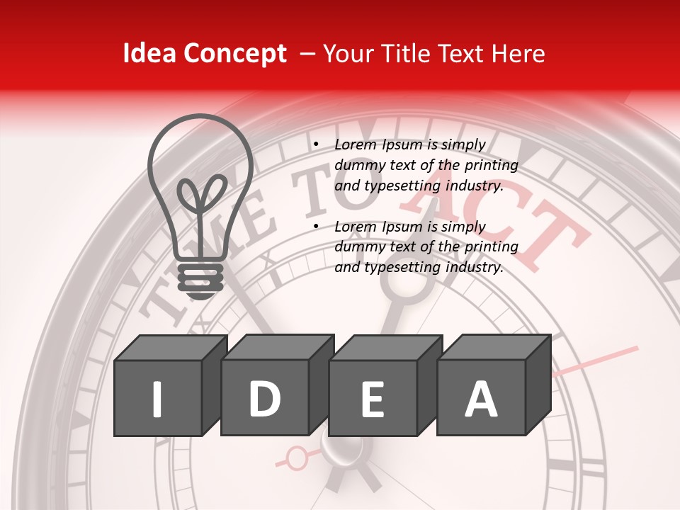 Motivational Home Watch PowerPoint Template