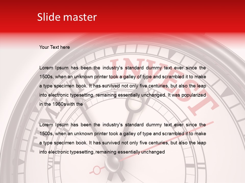 Watch Money Finance PowerPoint Template