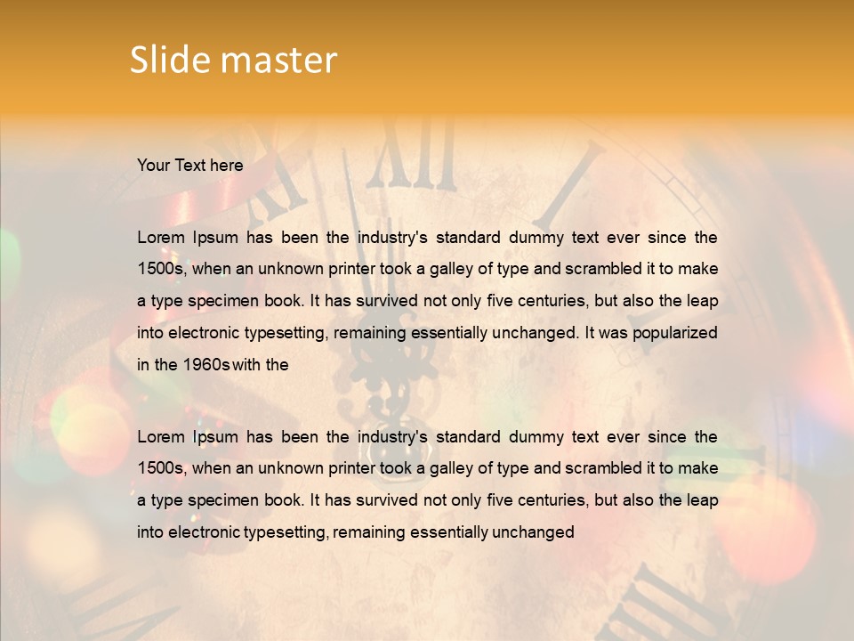 Alarm Midnight New PowerPoint Template