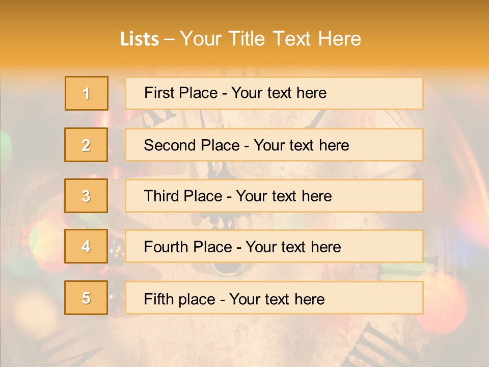 Alarm Midnight New PowerPoint Template