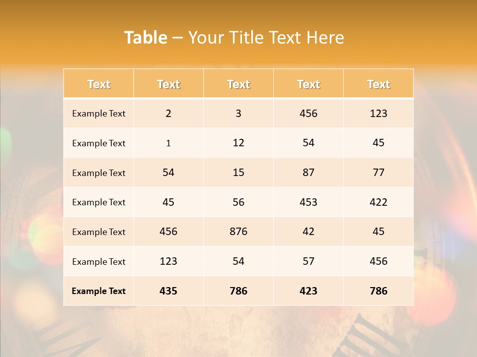 Alarm Midnight New PowerPoint Template