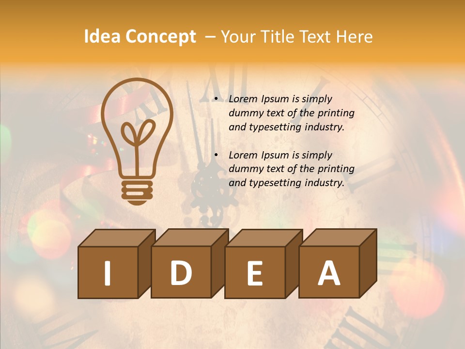 Alarm Midnight New PowerPoint Template
