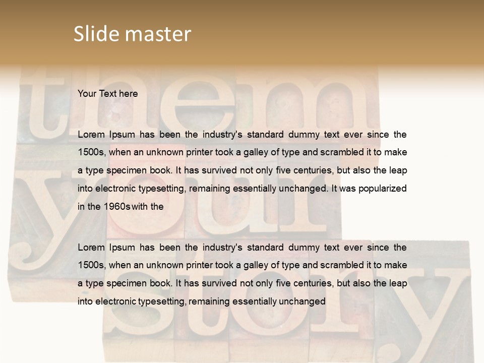 Personality Identity Isolated On White PowerPoint Template