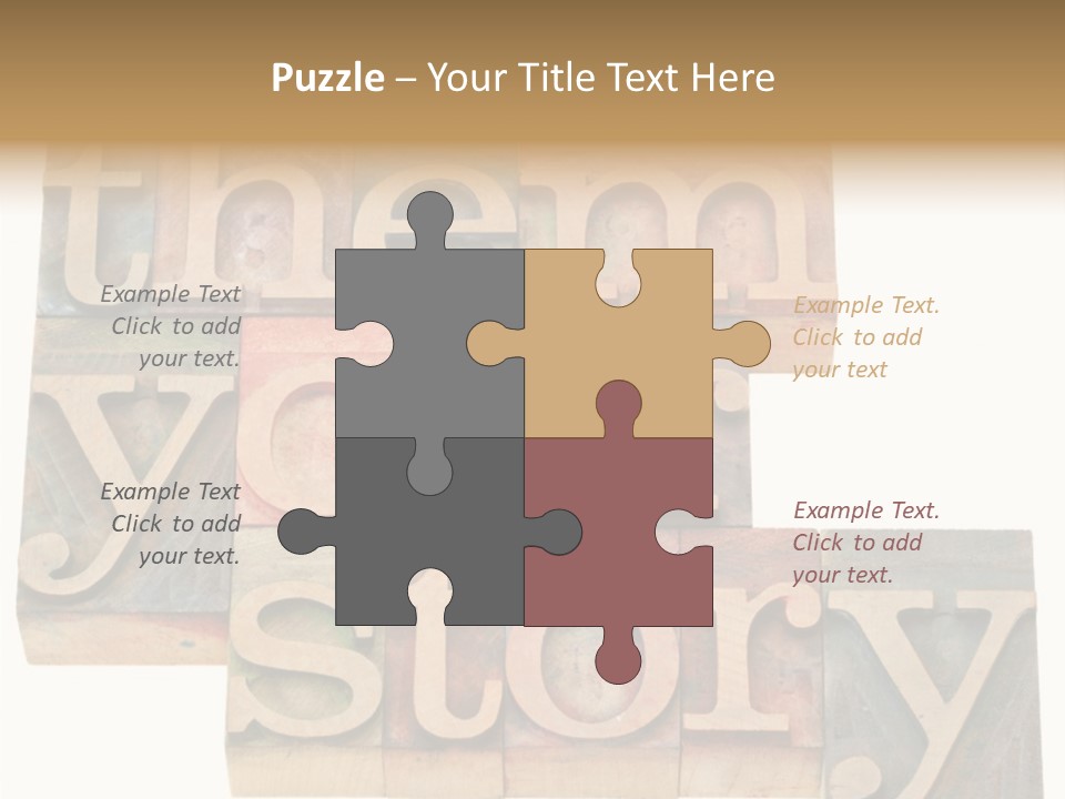 Personality Identity Isolated On White PowerPoint Template