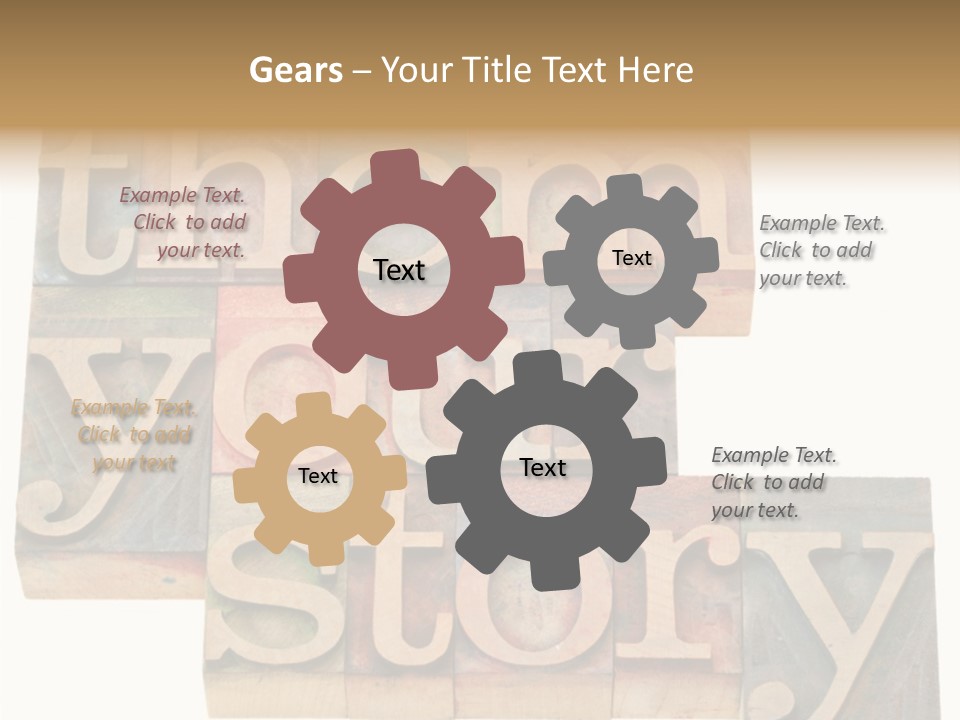 Personality Identity Isolated On White PowerPoint Template