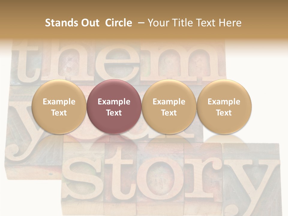 Personality Identity Isolated On White PowerPoint Template