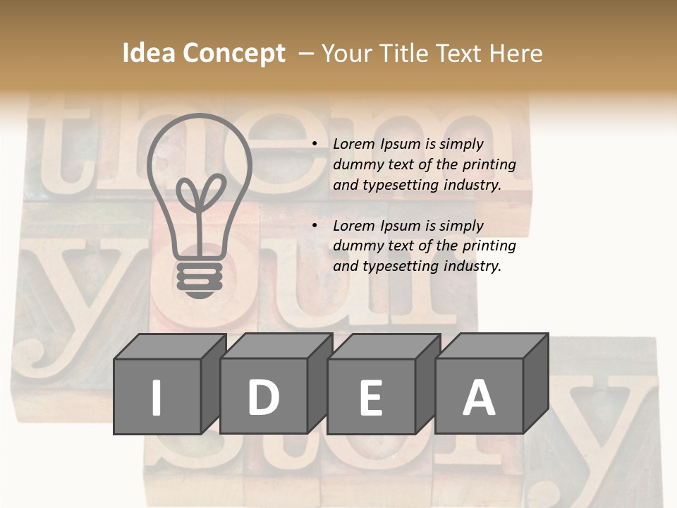 Personality Identity Isolated On White PowerPoint Template