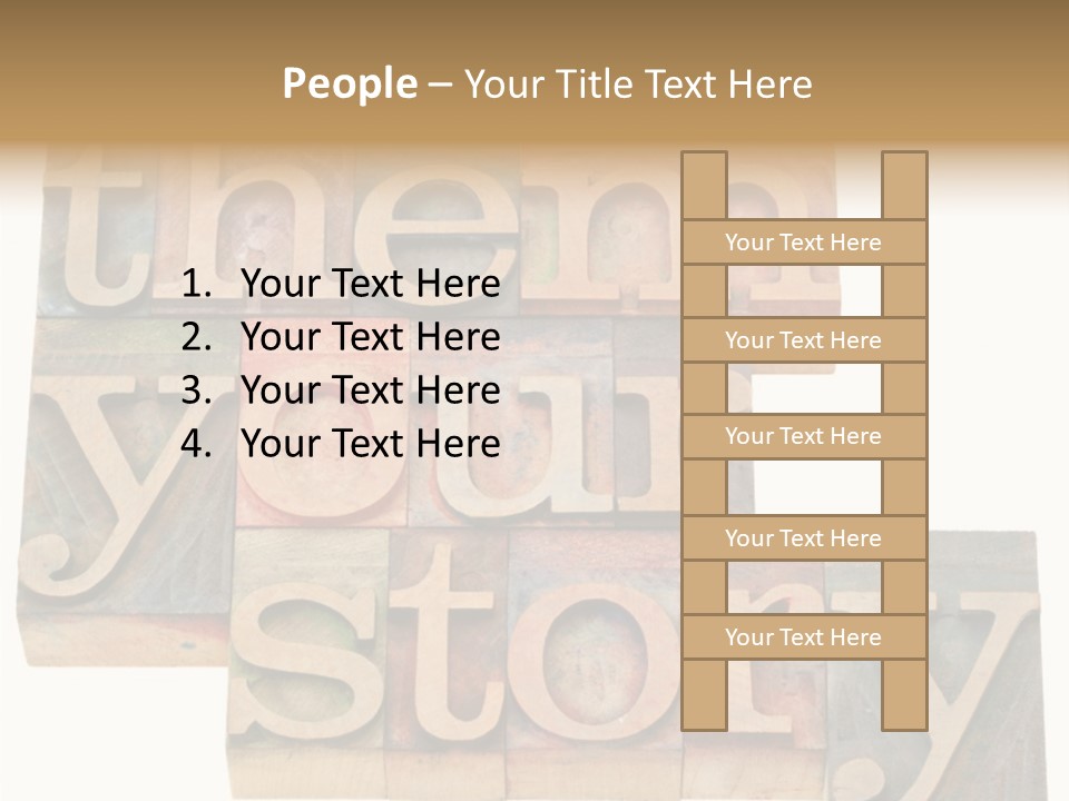 Personality Identity Isolated On White PowerPoint Template