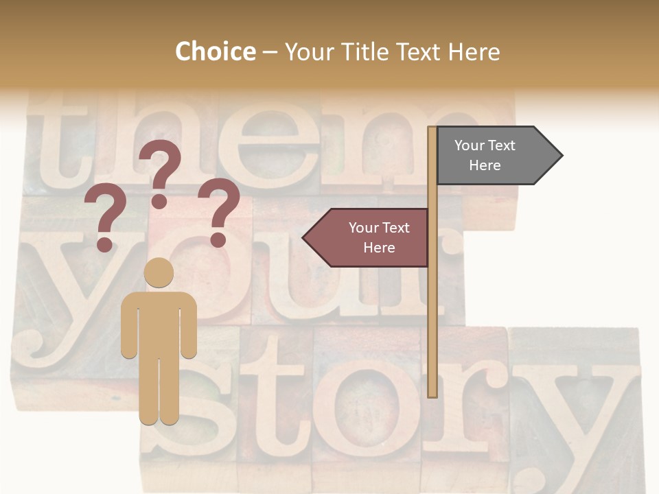 Personality Identity Isolated On White PowerPoint Template