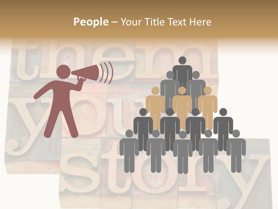 Personality Identity Isolated On White PowerPoint Template