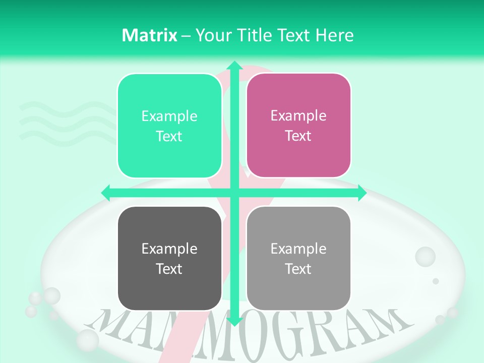 A Pink Ribbon Is On Top Of A Life Preserver PowerPoint Template