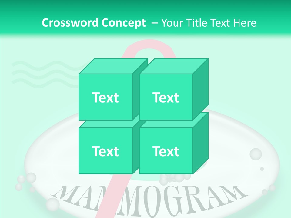 A Pink Ribbon Is On Top Of A Life Preserver PowerPoint Template