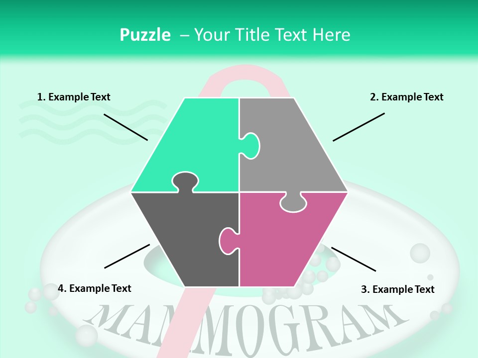 A Pink Ribbon Is On Top Of A Life Preserver PowerPoint Template