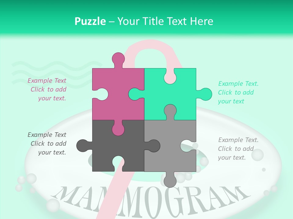 A Pink Ribbon Is On Top Of A Life Preserver PowerPoint Template