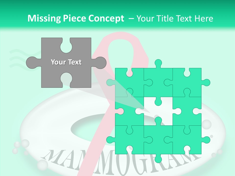 A Pink Ribbon Is On Top Of A Life Preserver PowerPoint Template