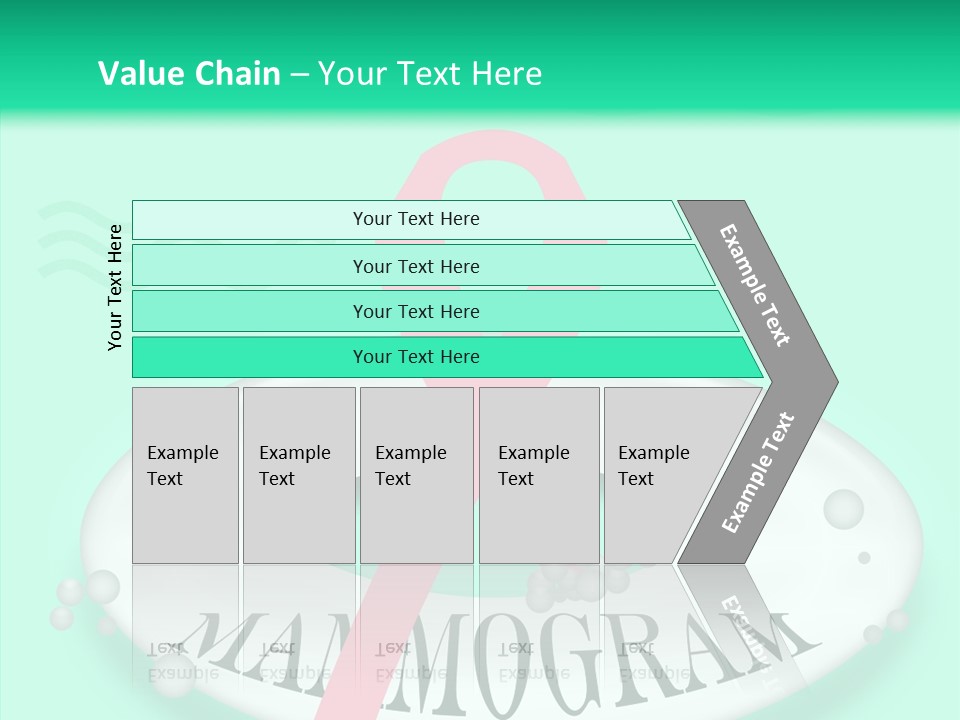 A Pink Ribbon Is On Top Of A Life Preserver PowerPoint Template