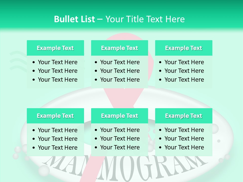 A Pink Ribbon Is On Top Of A Life Preserver PowerPoint Template