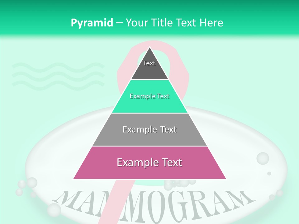 A Pink Ribbon Is On Top Of A Life Preserver PowerPoint Template