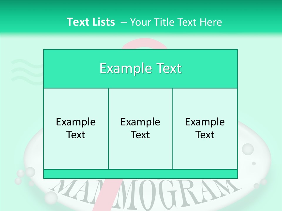 A Pink Ribbon Is On Top Of A Life Preserver PowerPoint Template