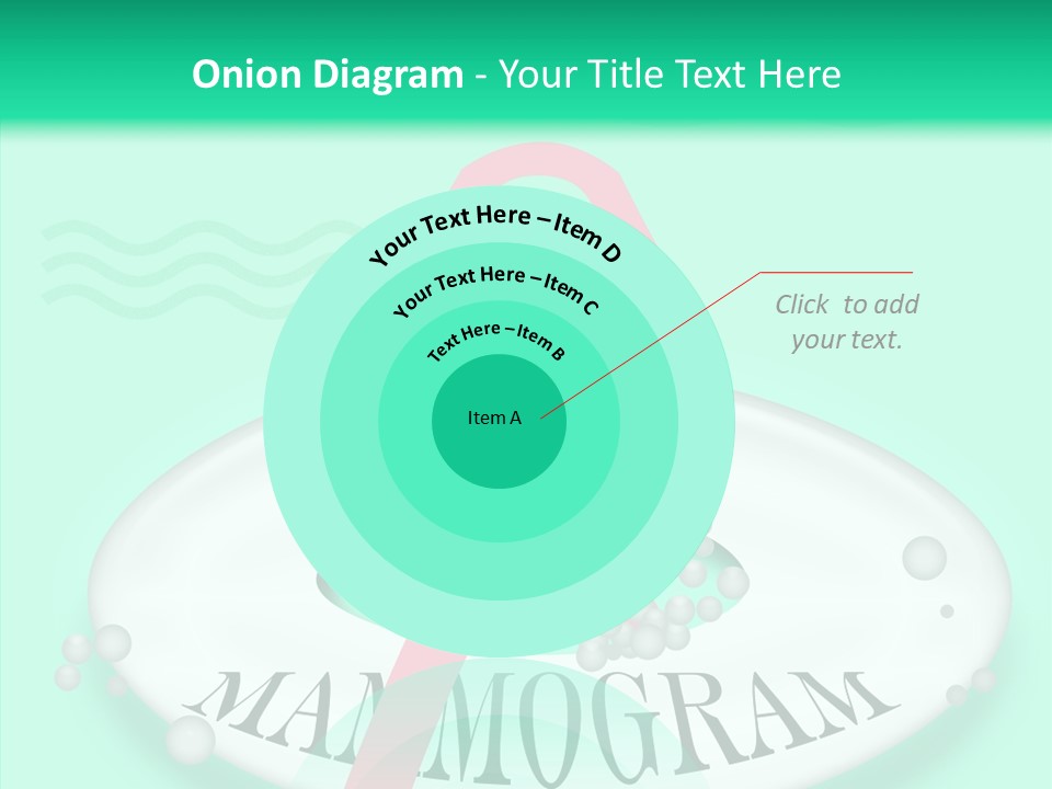 A Pink Ribbon Is On Top Of A Life Preserver PowerPoint Template