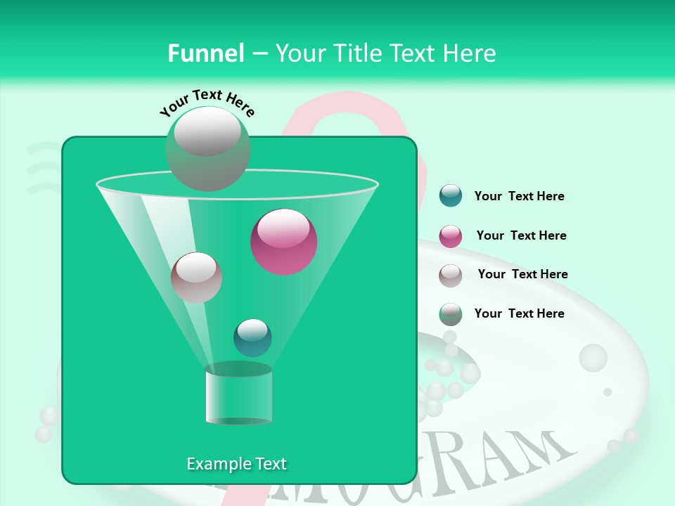 A Pink Ribbon Is On Top Of A Life Preserver PowerPoint Template