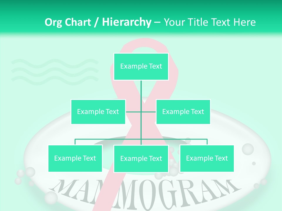 A Pink Ribbon Is On Top Of A Life Preserver PowerPoint Template