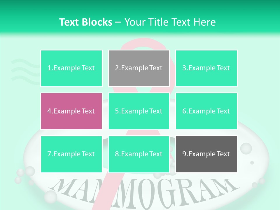 A Pink Ribbon Is On Top Of A Life Preserver PowerPoint Template